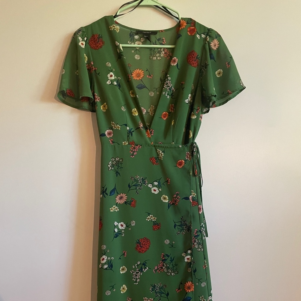 Midi wrap around dress